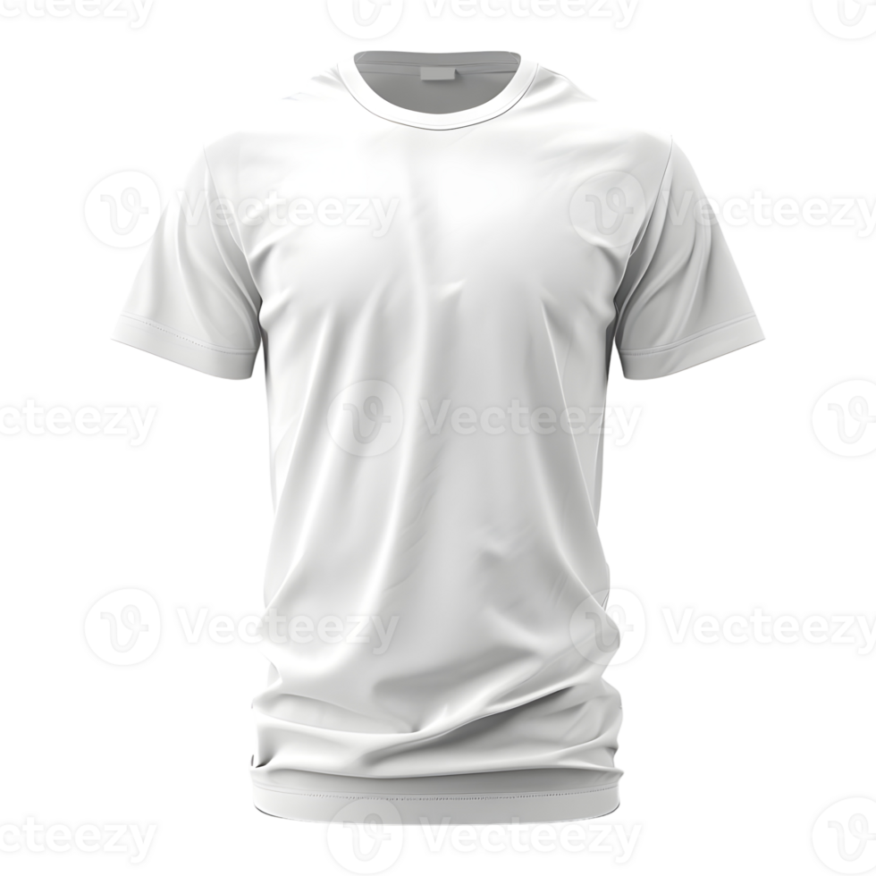 T-shirt for mockup on Transparent background png