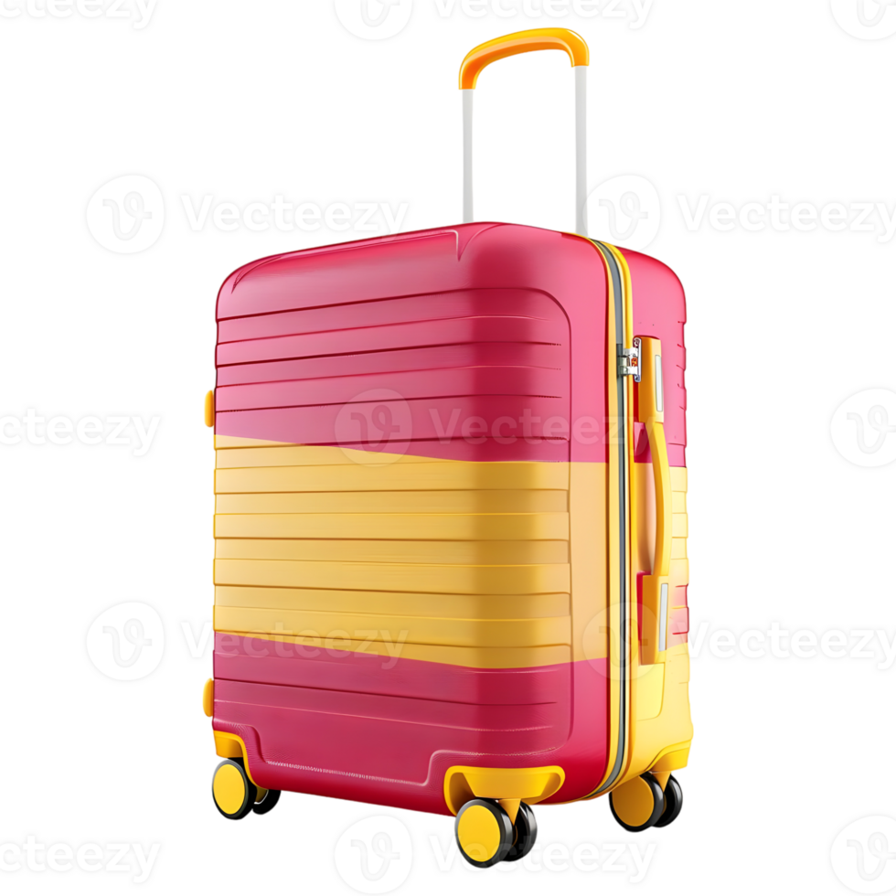 3d renderen van een reizen zak of koffer Aan transparant achtergrond png