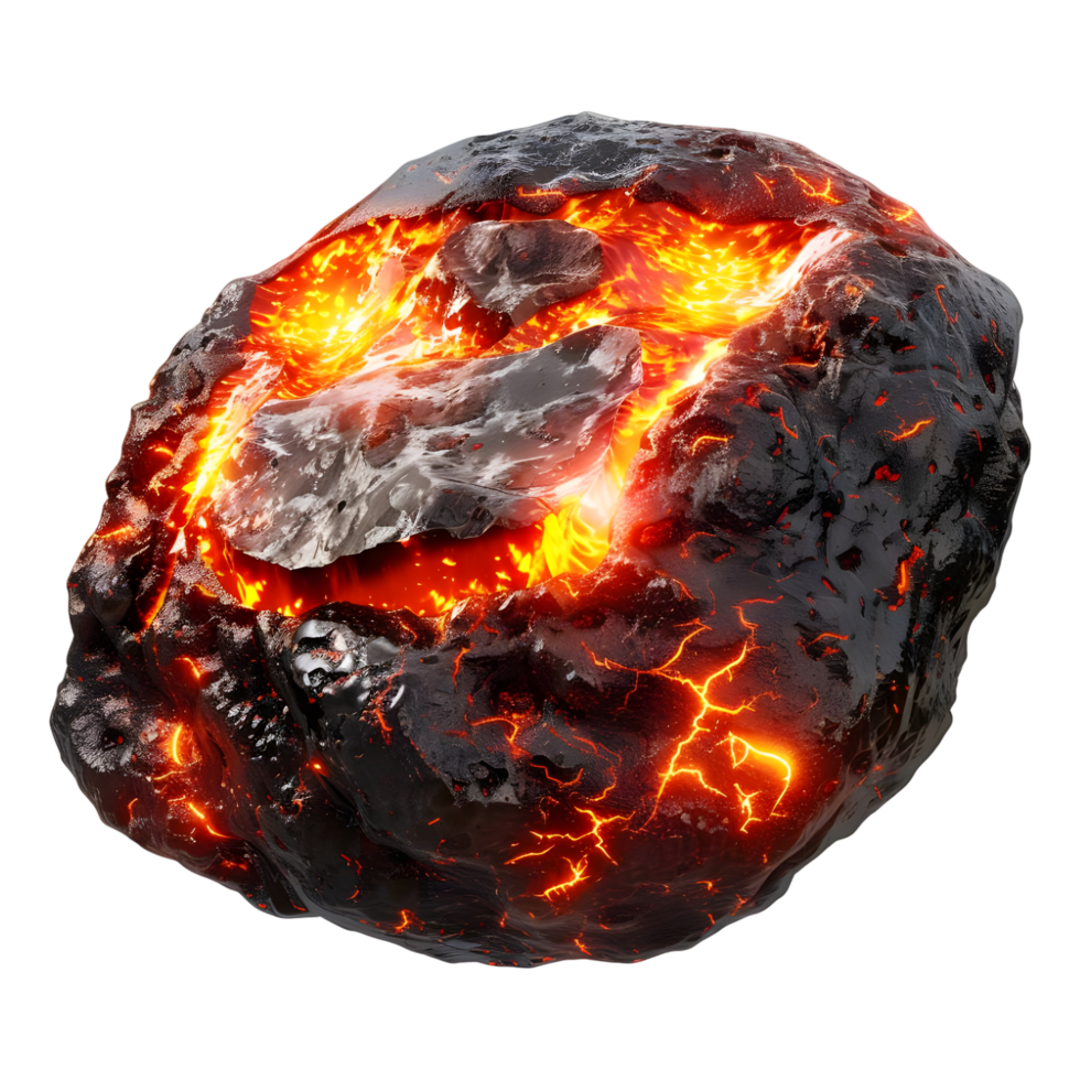 Molten Lava on Transparent background png
