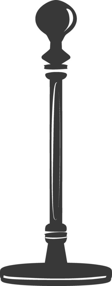 Silhouette toilet plunger black color only vector