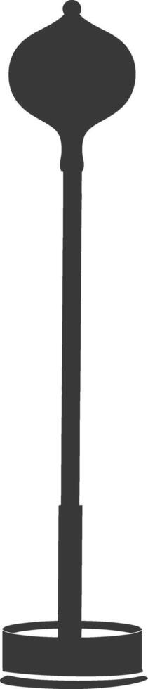 Silhouette toilet plunger black color only vector