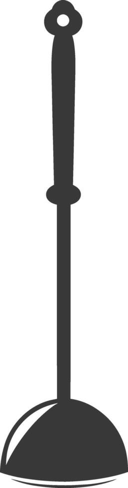 Silhouette toilet plunger black color only vector