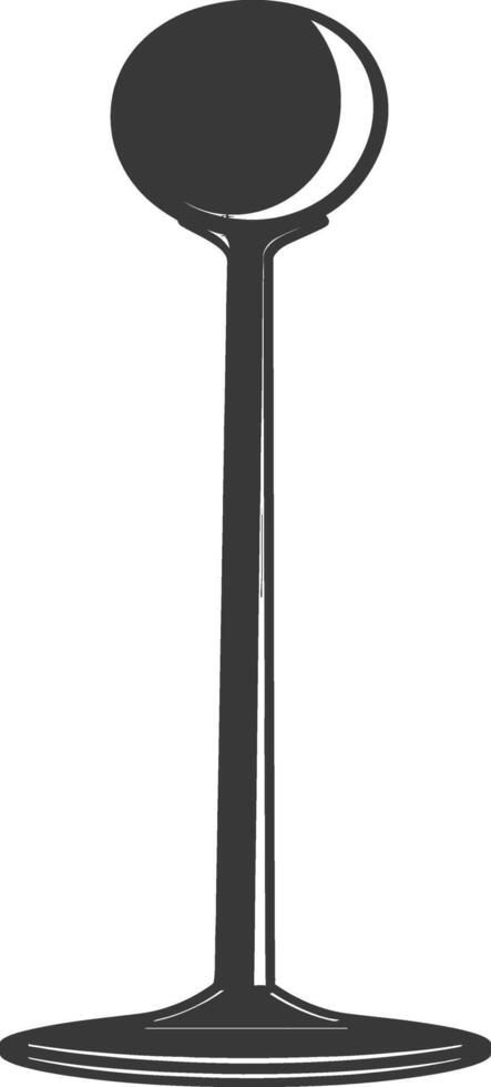 Silhouette toilet plunger black color only vector