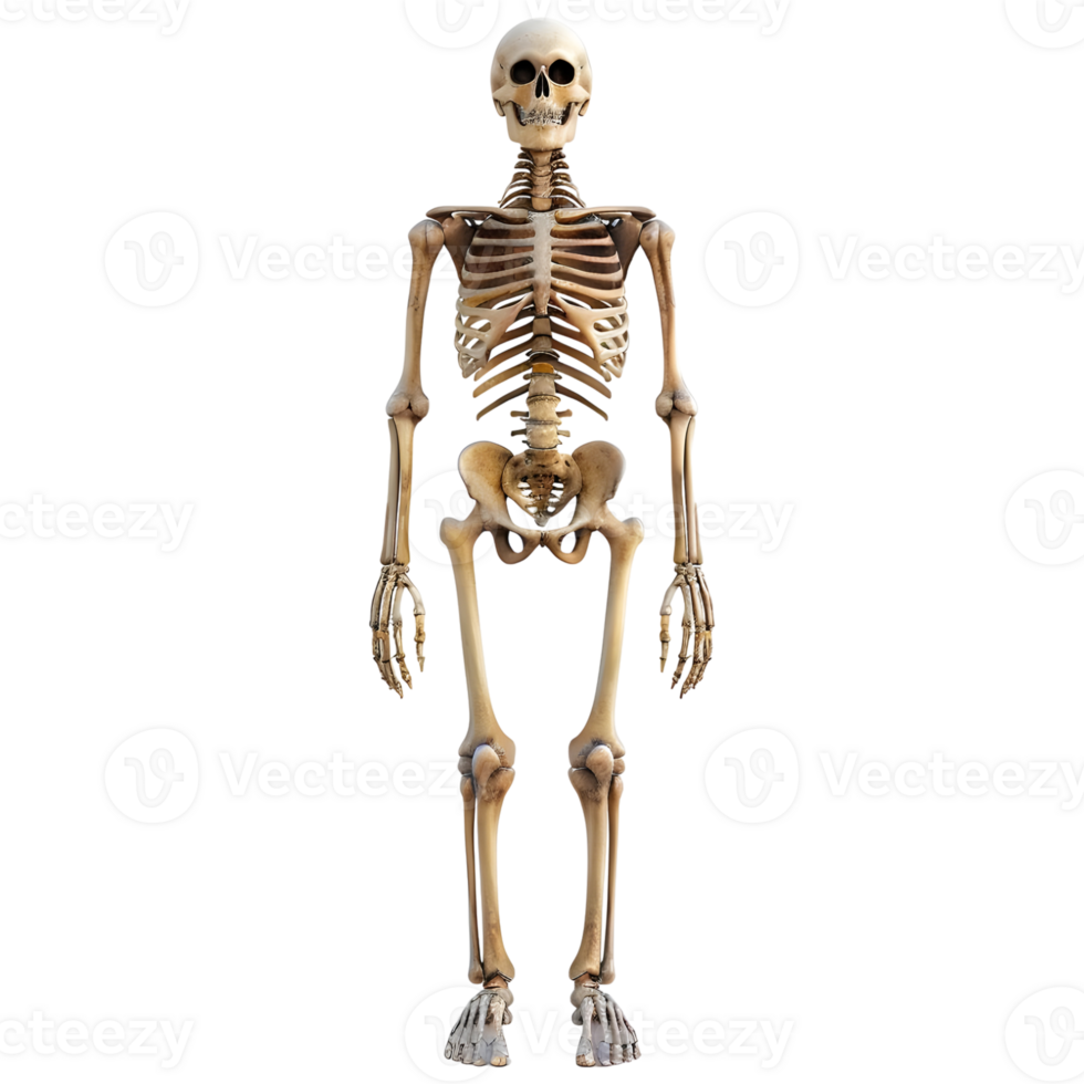 bot structuur van menselijk Aan transparant achtergrond png