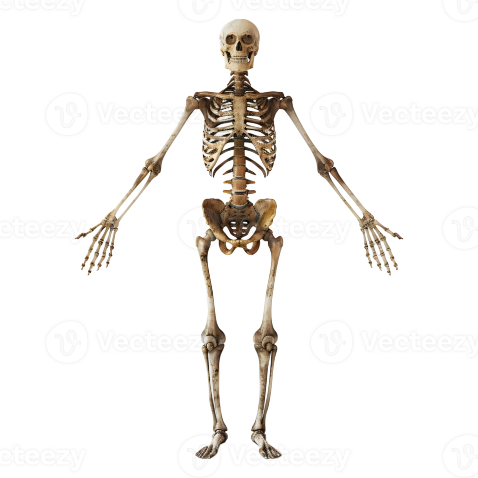 Bone Structure of Human on Transparent background png