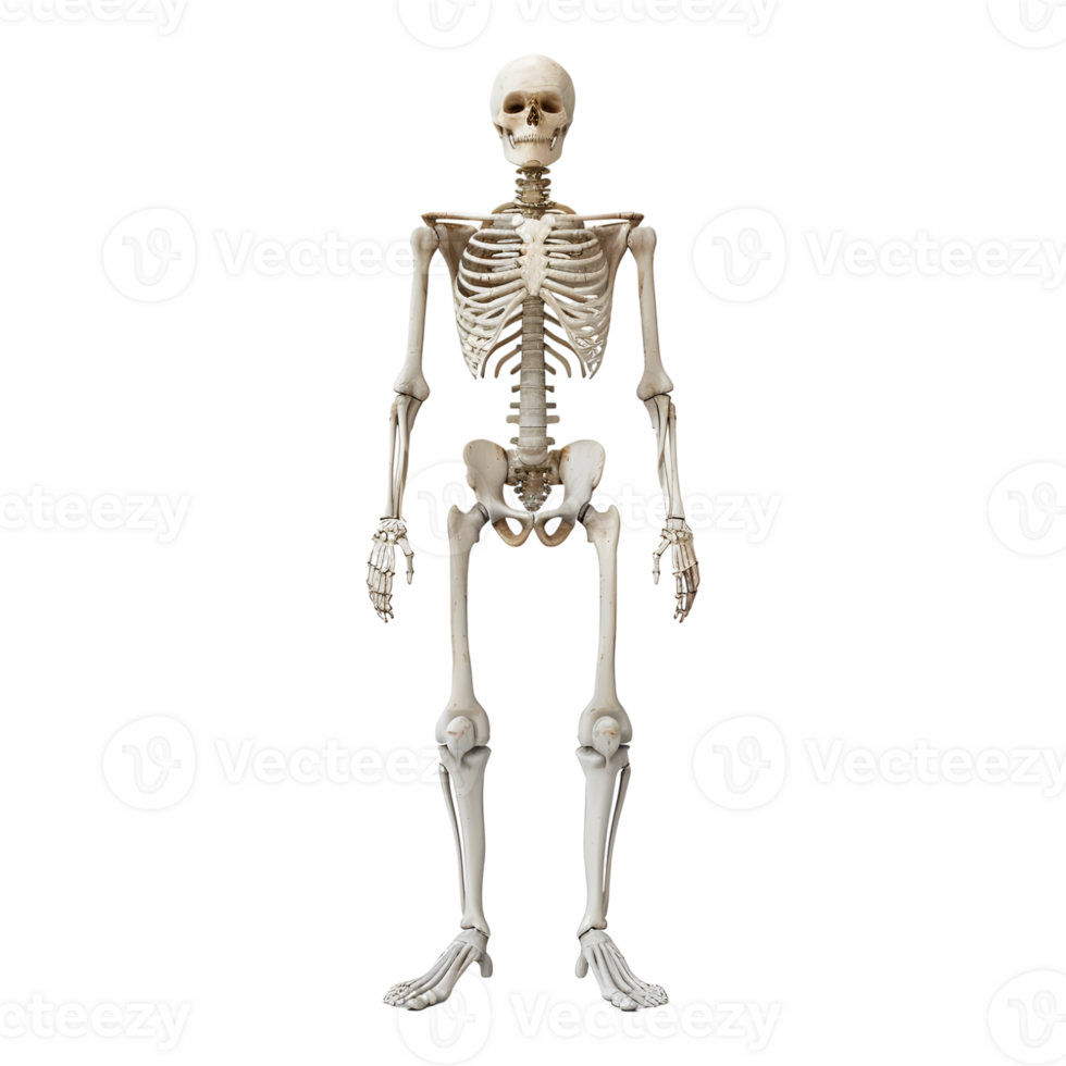 bot structuur van menselijk Aan transparant achtergrond png