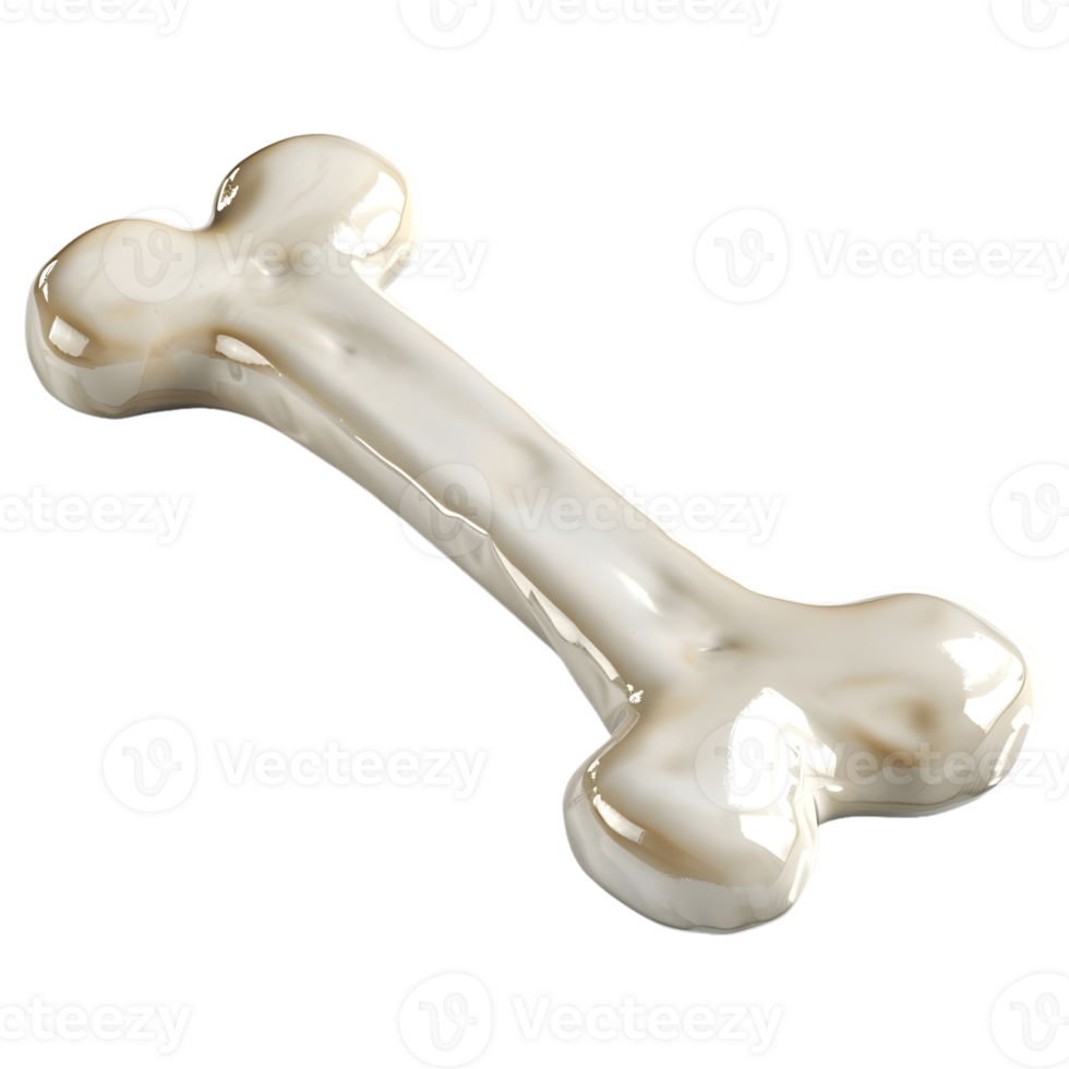 White Dog Bone on Transparent background png