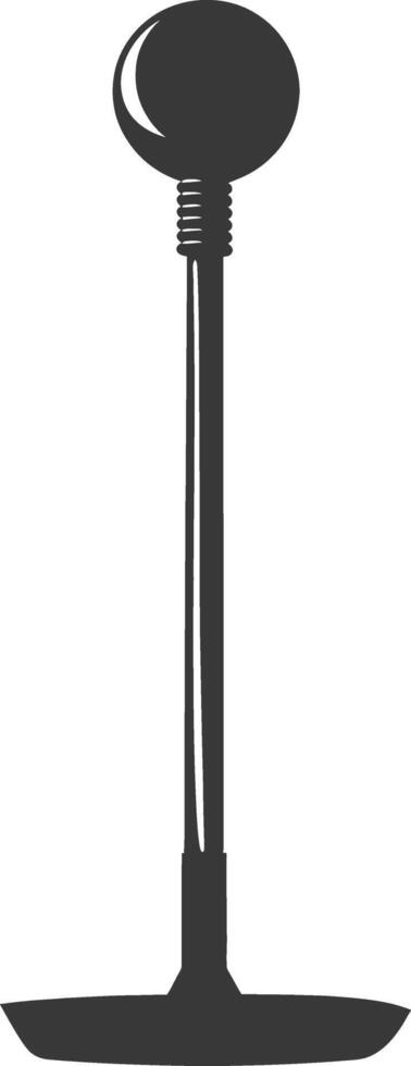 Silhouette toilet plunger black color only vector