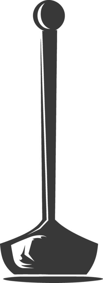 Silhouette toilet plunger black color only vector