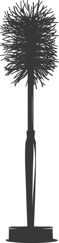 Silhouette toilet brush black color only vector