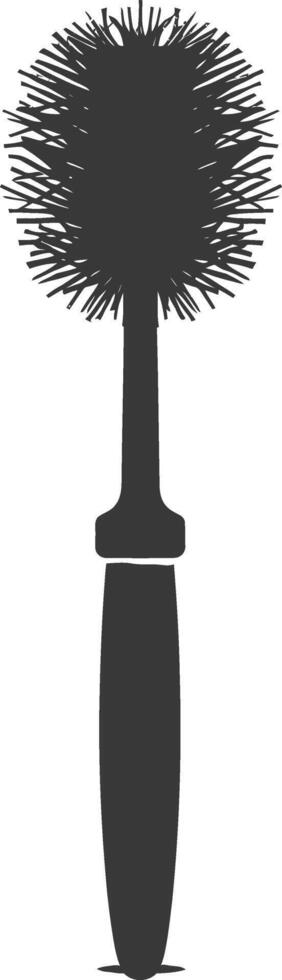 Silhouette toilet brush black color only vector