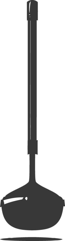 Silhouette toilet plunger black color only vector
