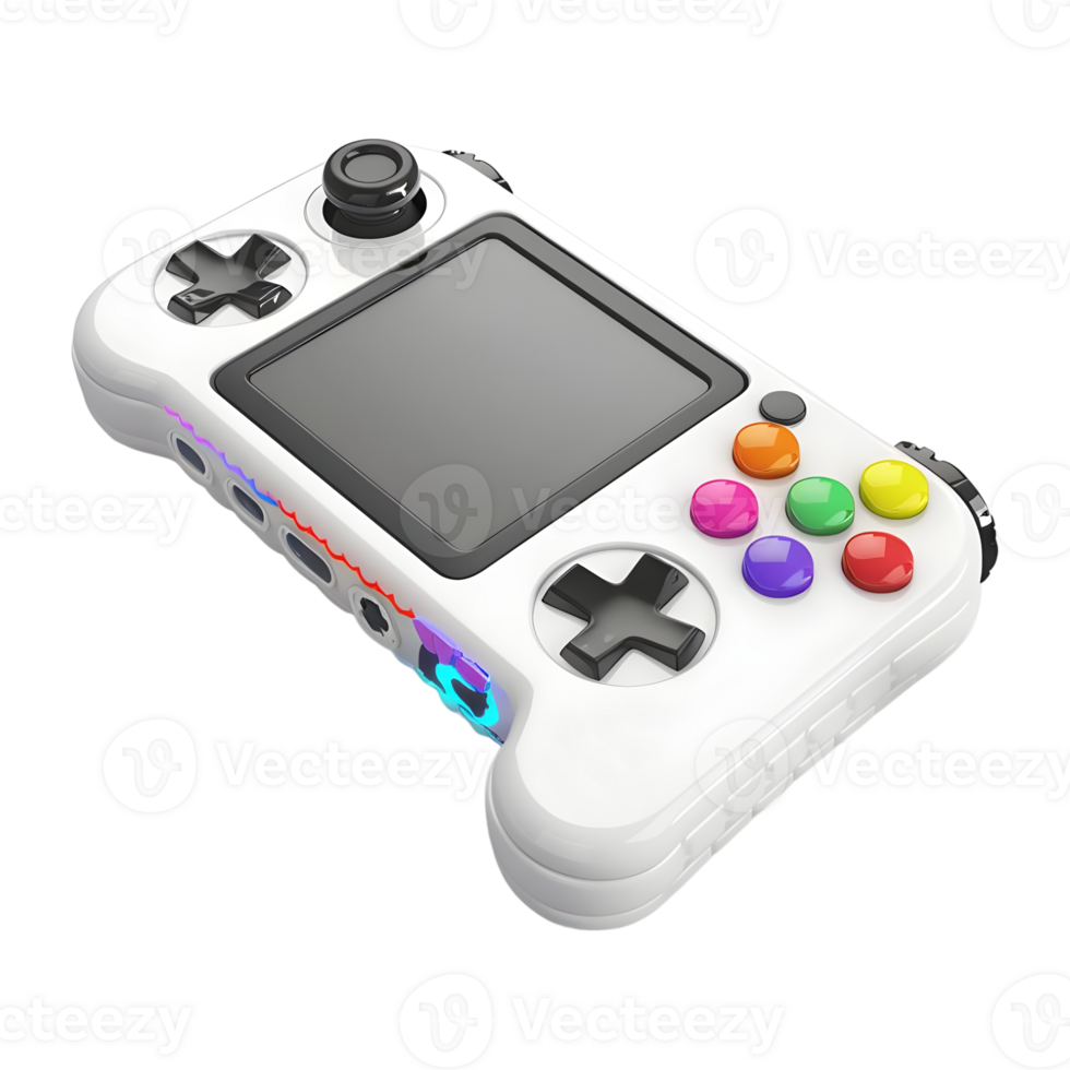 3D Rendering of a Gaming Control Remote on Transparent Background png