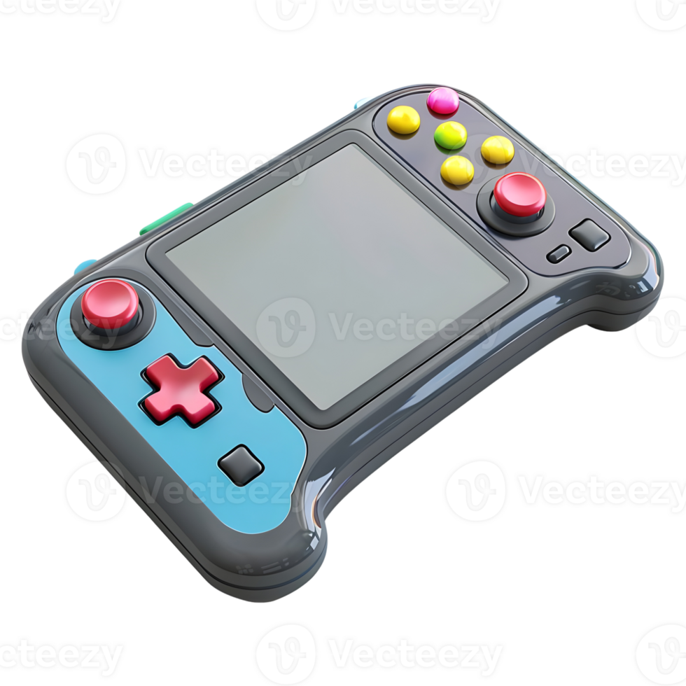3d Renderização do uma jogos ao controle controlo remoto em transparente fundo png