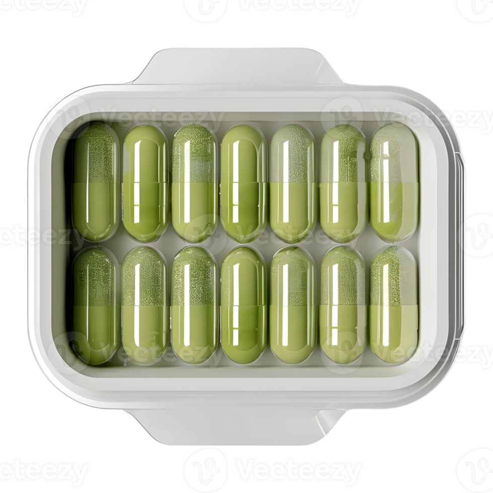 3D Rendering of a Medicine Pills Pack on Transparent Background png