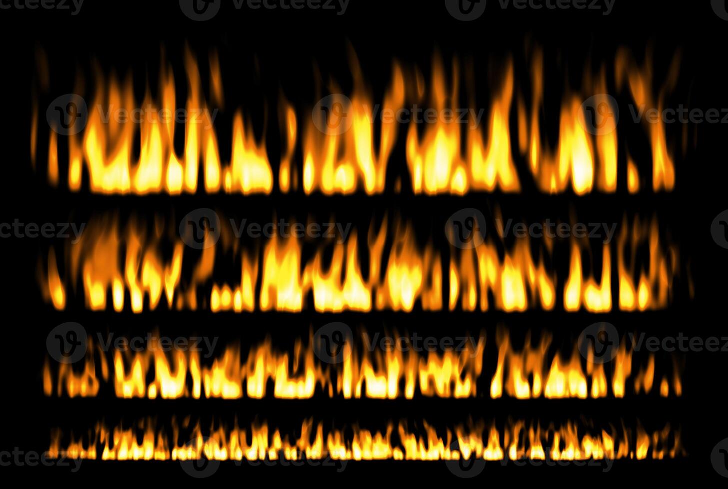 fire or fire lines isolated on black background photo