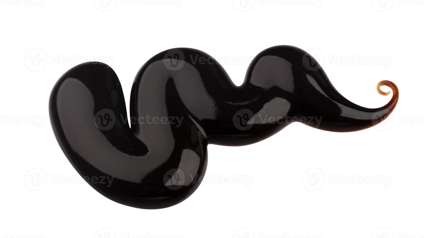 Chocolate sauce isolated on white background photo