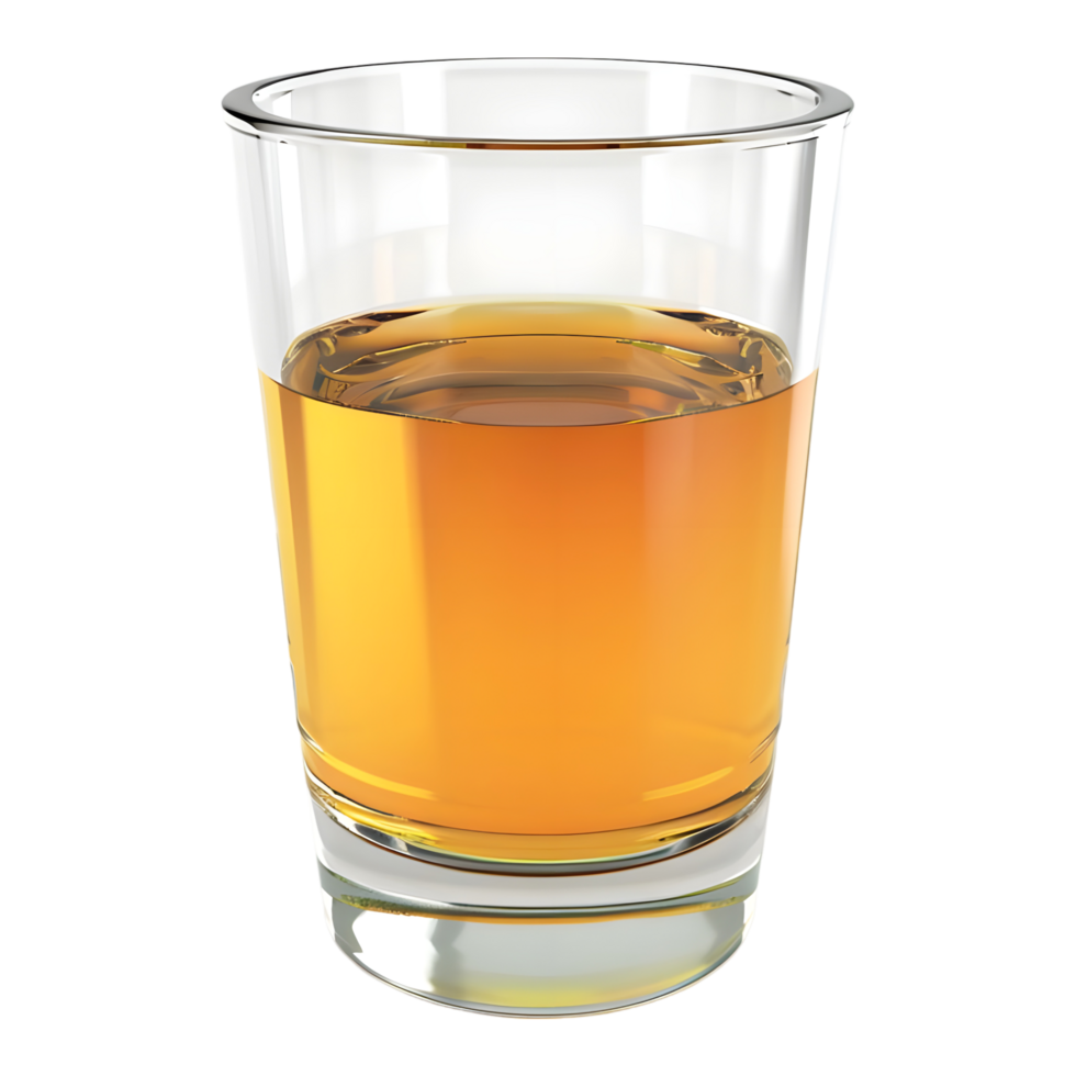 3D Rendering of a Beer or Wine Glass on Transparent Background png