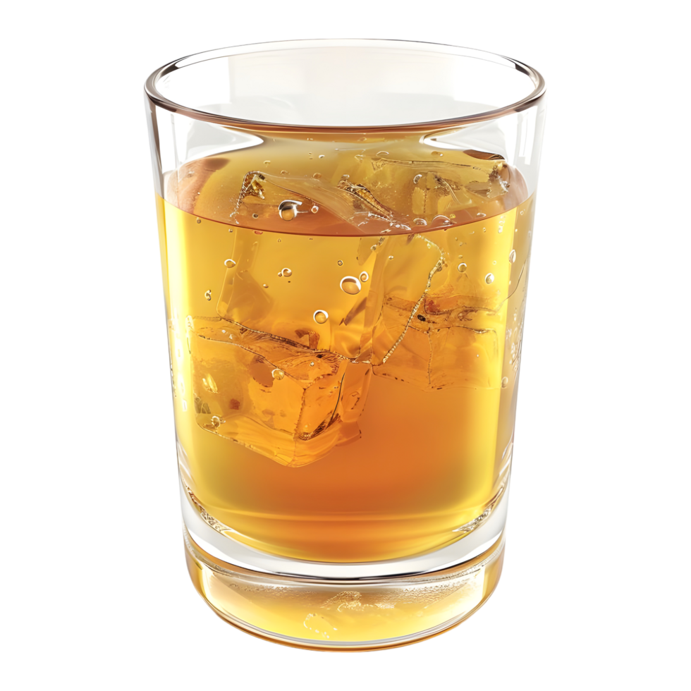 3D Rendering of a Beer or Wine Glass on Transparent Background png
