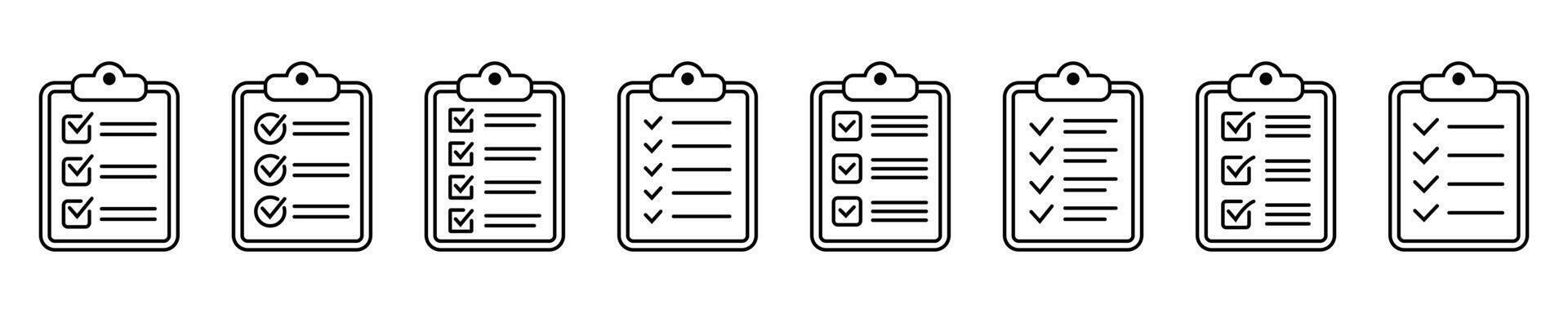 Clipboard icon. Checklist icon of an approved document. Project completed. Tasks icon. Task completed. vector