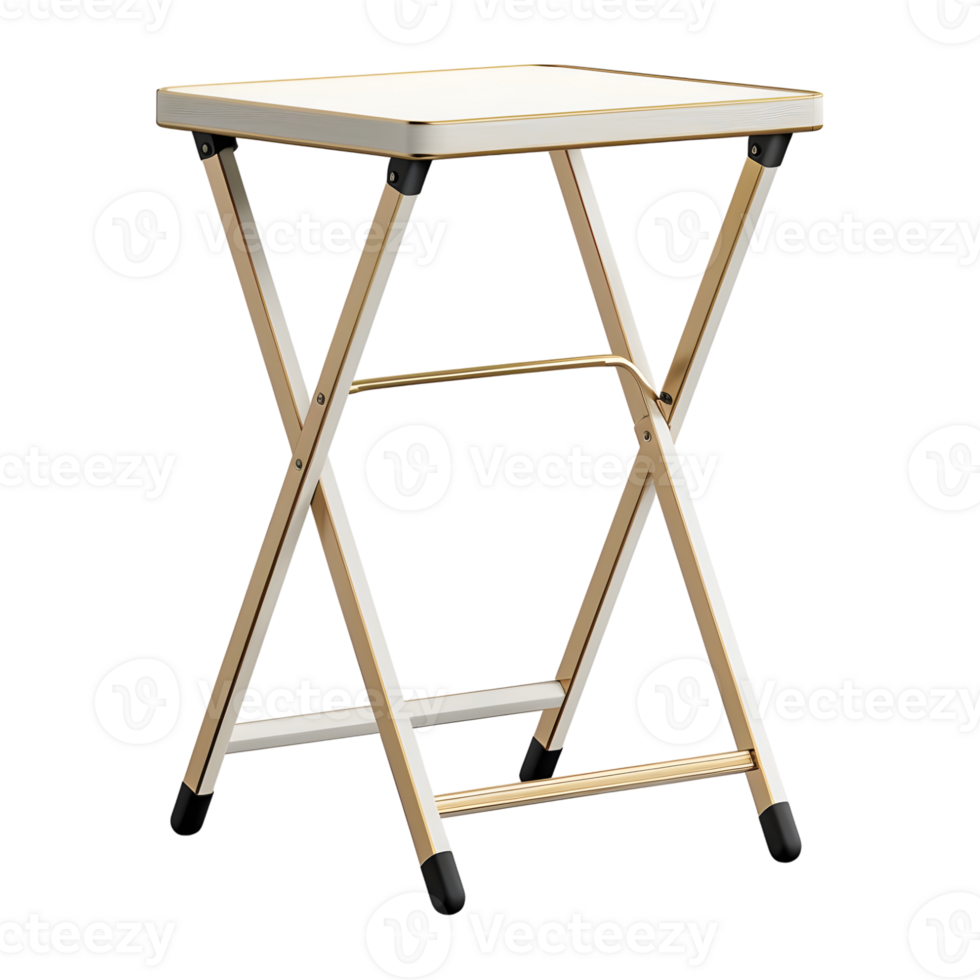 3D Rendering of a Portable Table for Picnic on Transparent Background png