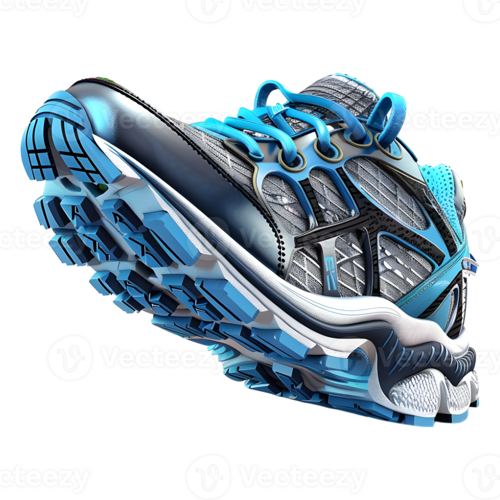 3D Rendering of a Sports Shoes on Transparent Background png