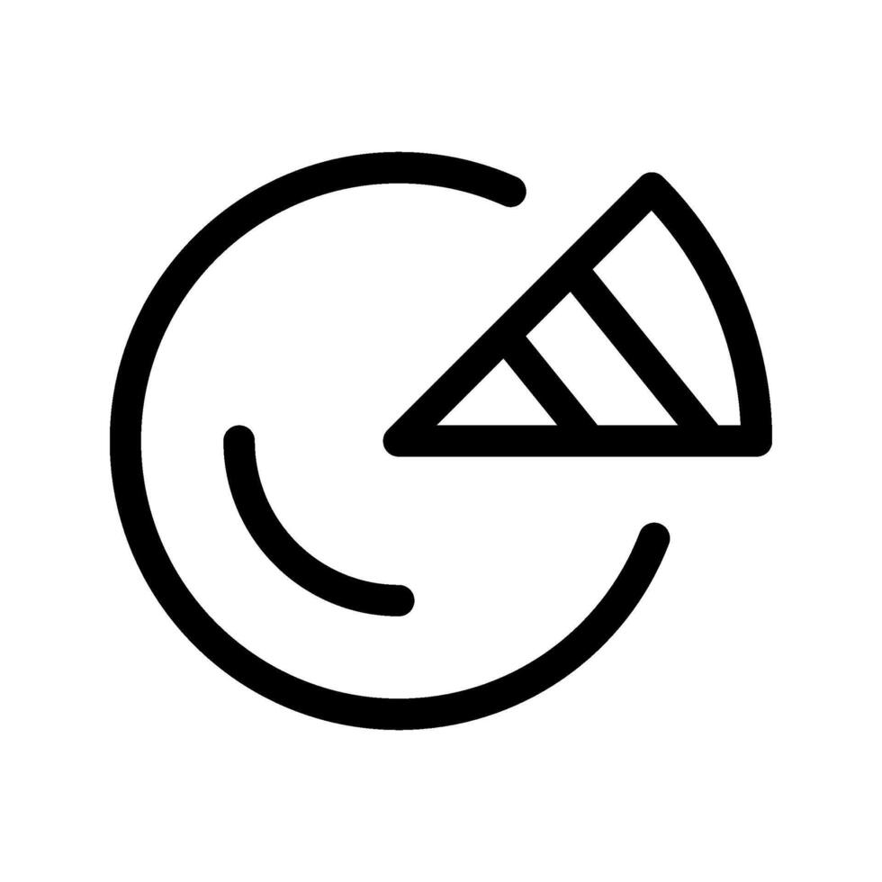 Pie Chart Icon Symbol Design Illustration vector