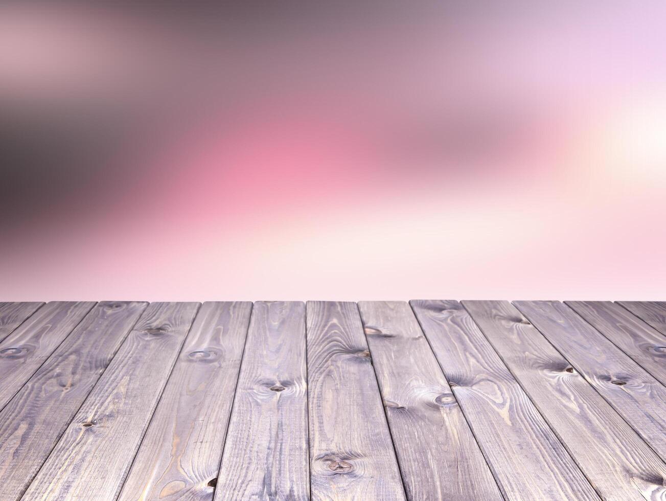 Wooden table for the product photo