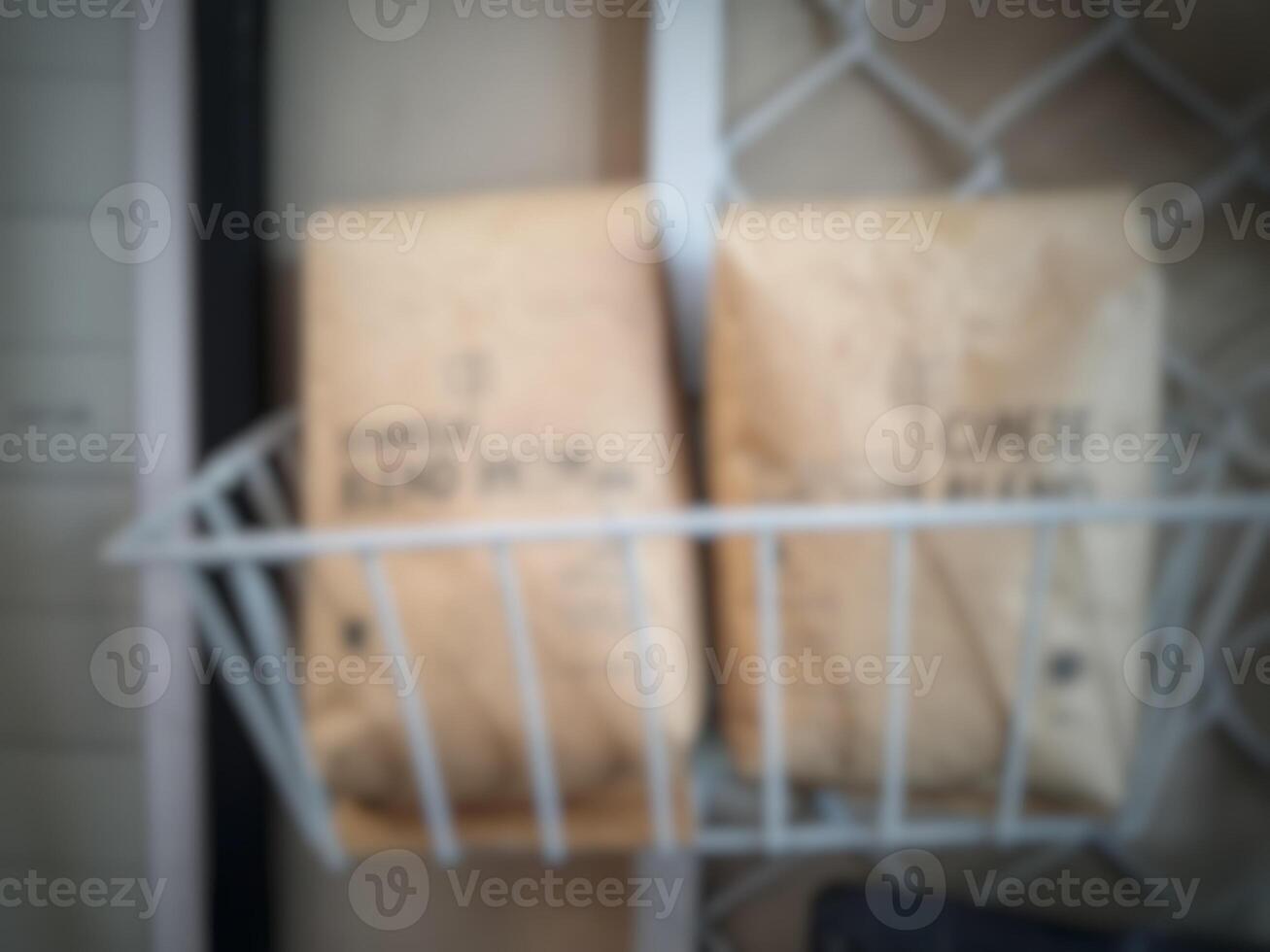 Jakarta, Indonesia on July 7 2022. Blurred defocus photo of the interior of a Fore cafe in Jakarta, simple and with an industrial theme, providing welcome drinks and various other sales