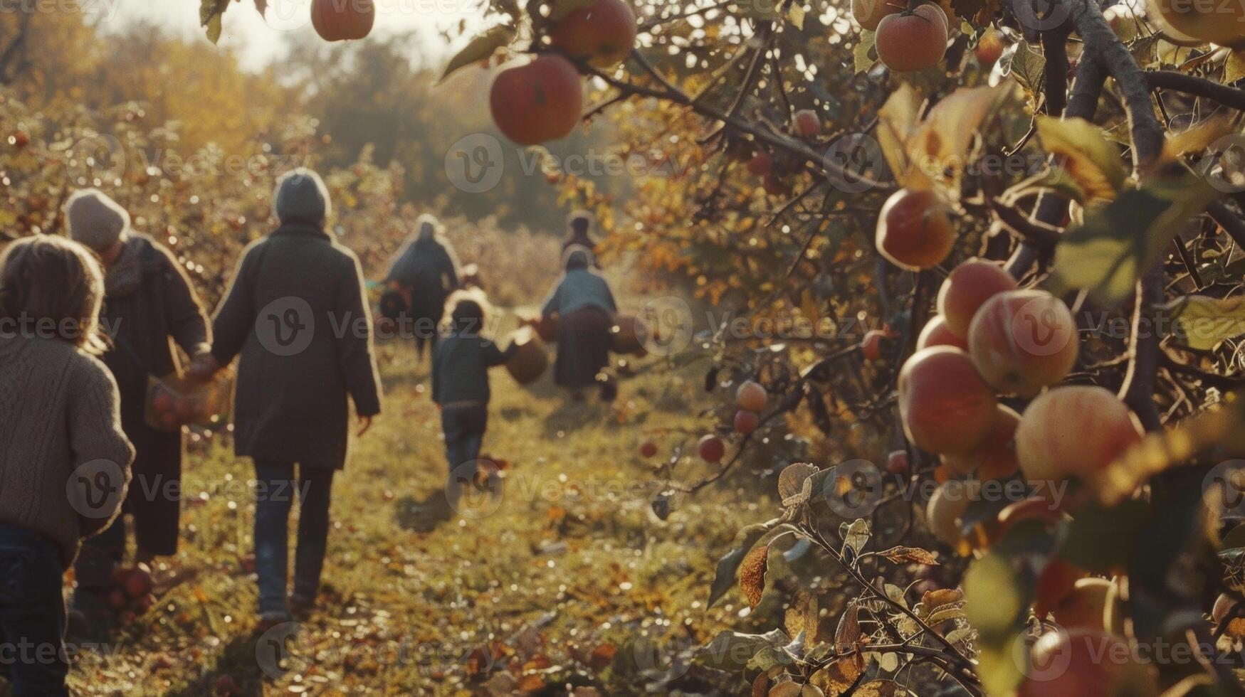A trip to a nearby apple orchard where members pick their own apples to use in homemade cider photo