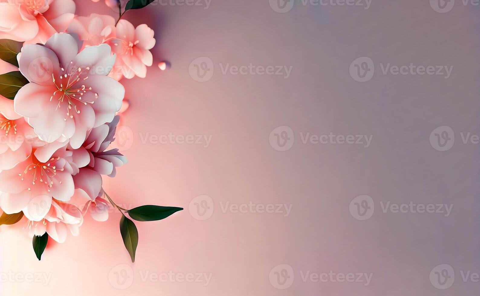 Colorful flowers and beautiful floral banner image for Mother's Day, Women's Day, flower blossom, romantic, and Valentine's Day. photo