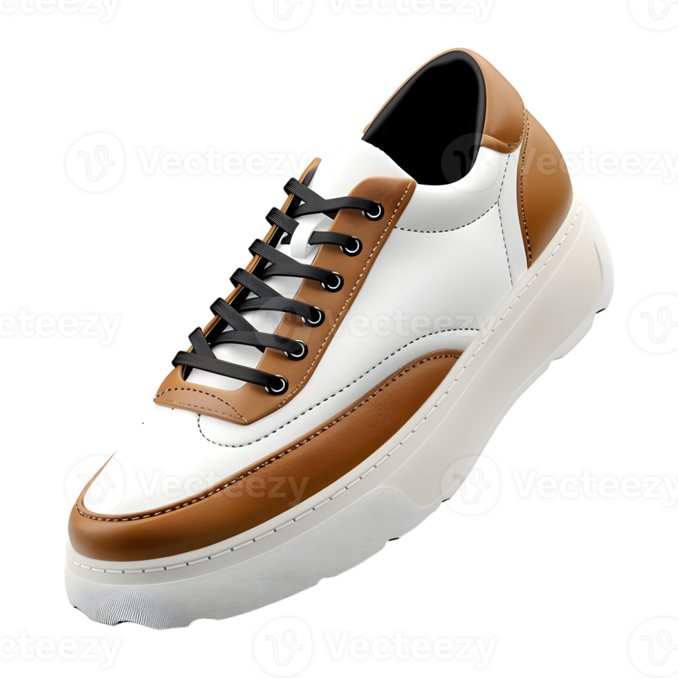 3D Rendering of a Fashion Shoes on Transparent Background png