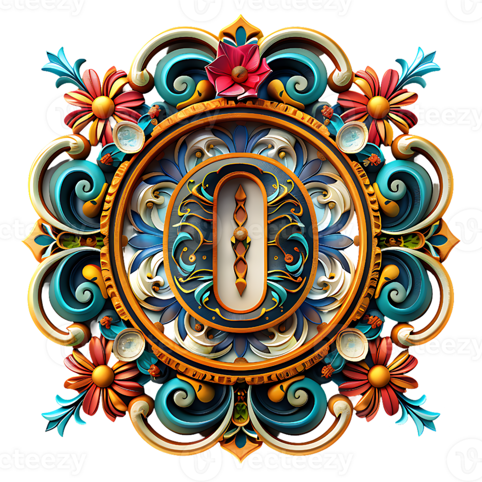Boho Celestial Theme Alphabet Design png