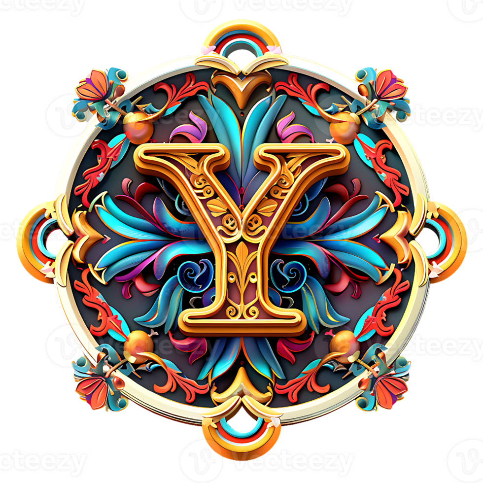 Boho Celestial Theme Alphabet Design png