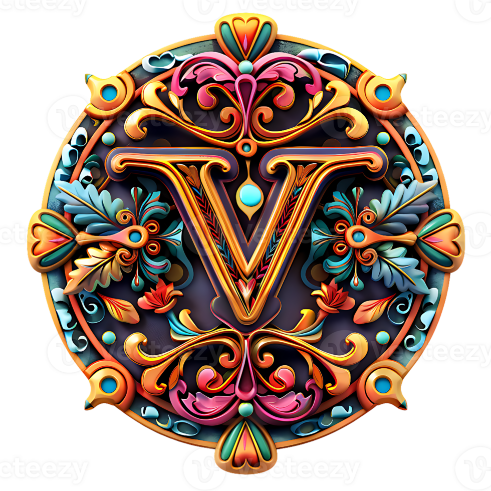 Boho Celestial Theme Alphabet Design png
