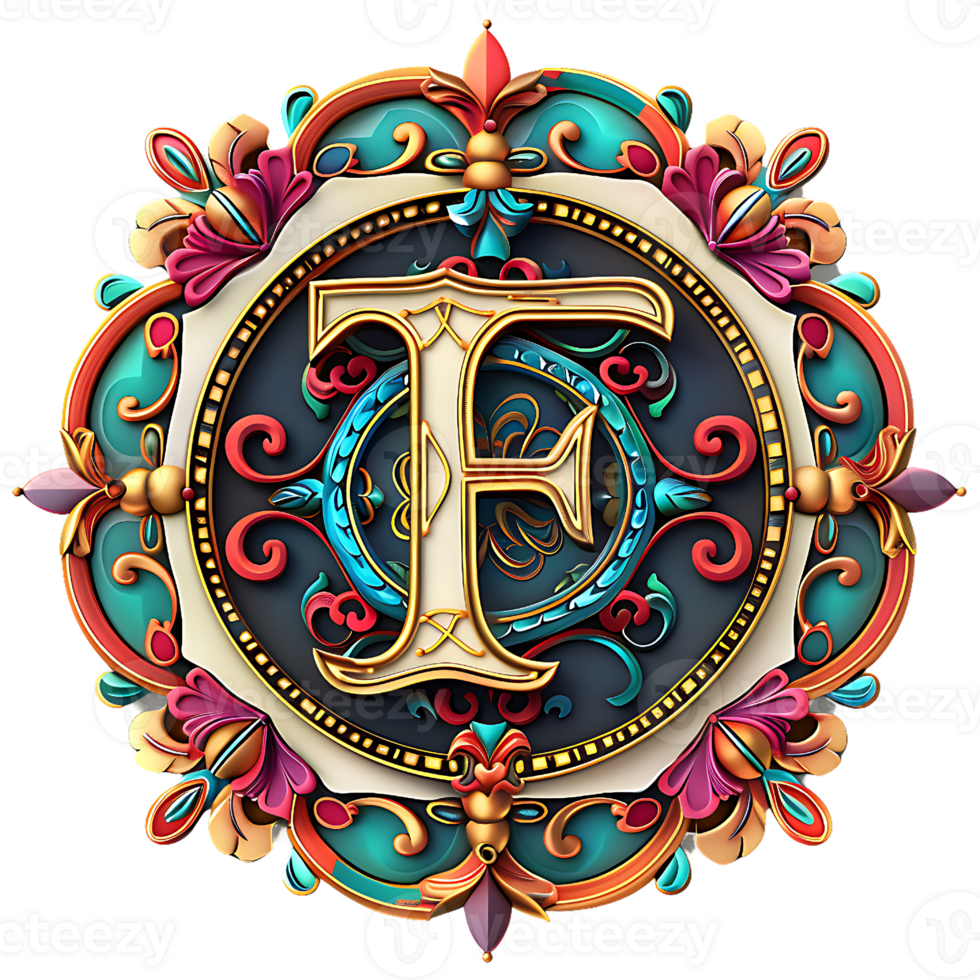 Boho Celestial Theme Alphabet Design png