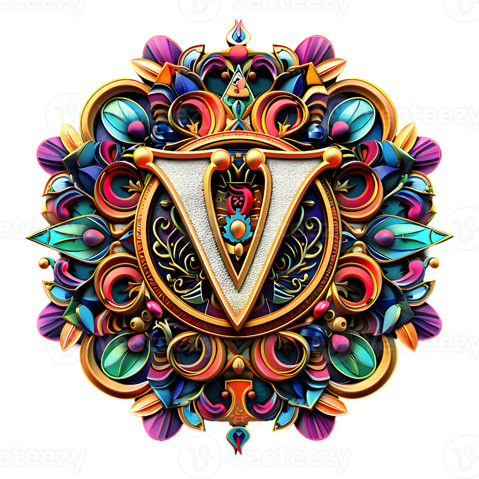 Boho Celestial Theme Alphabet Design png