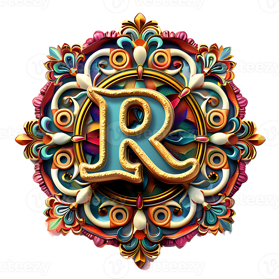 Boho Celestial Theme Alphabet Design png