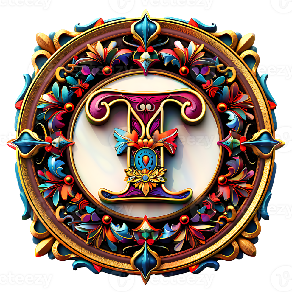 Boho Celestial Theme Alphabet Design png