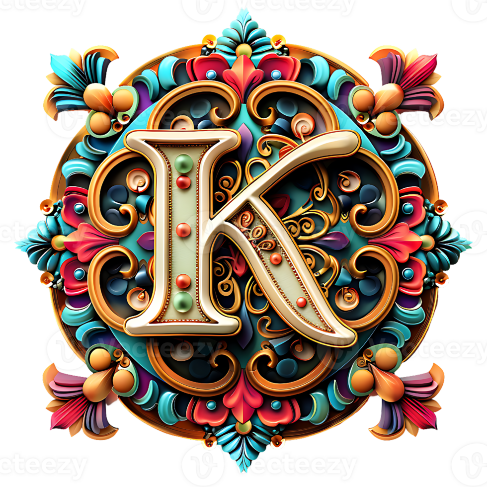 Boho Celestial Theme Alphabet Design png