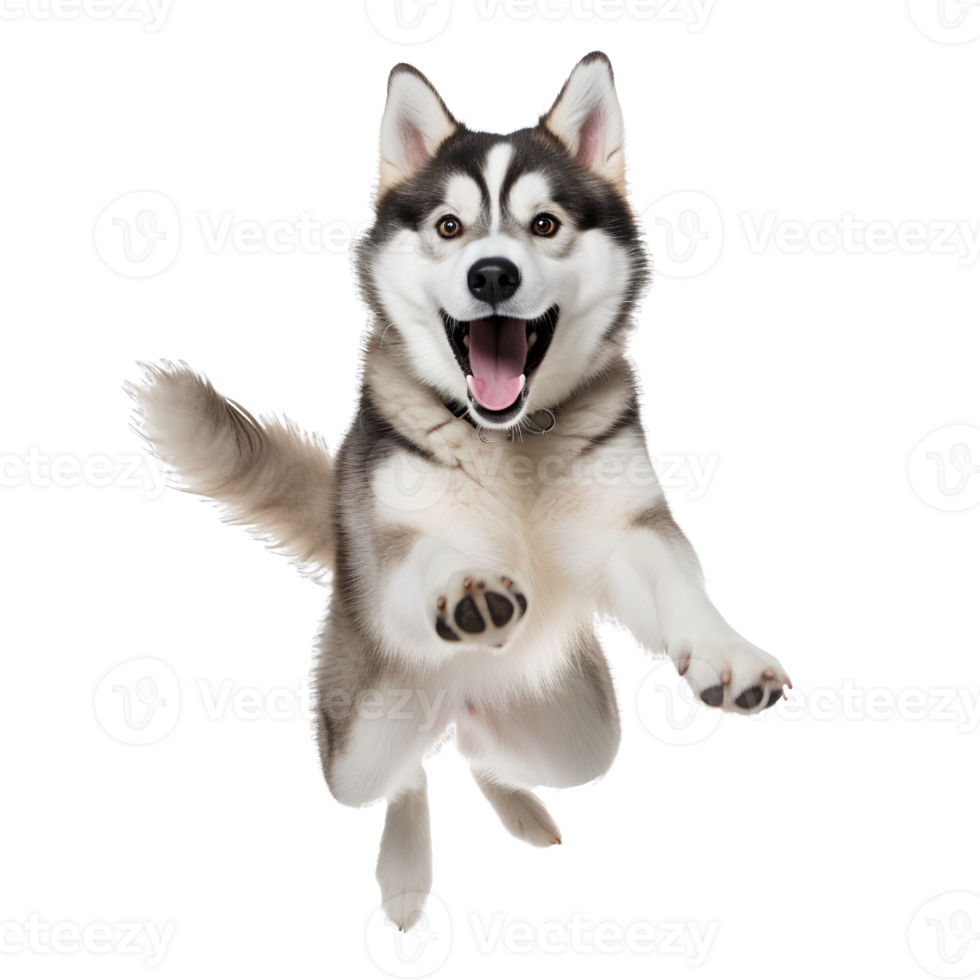 Cute and happy dog on transparent background , easy to use. png