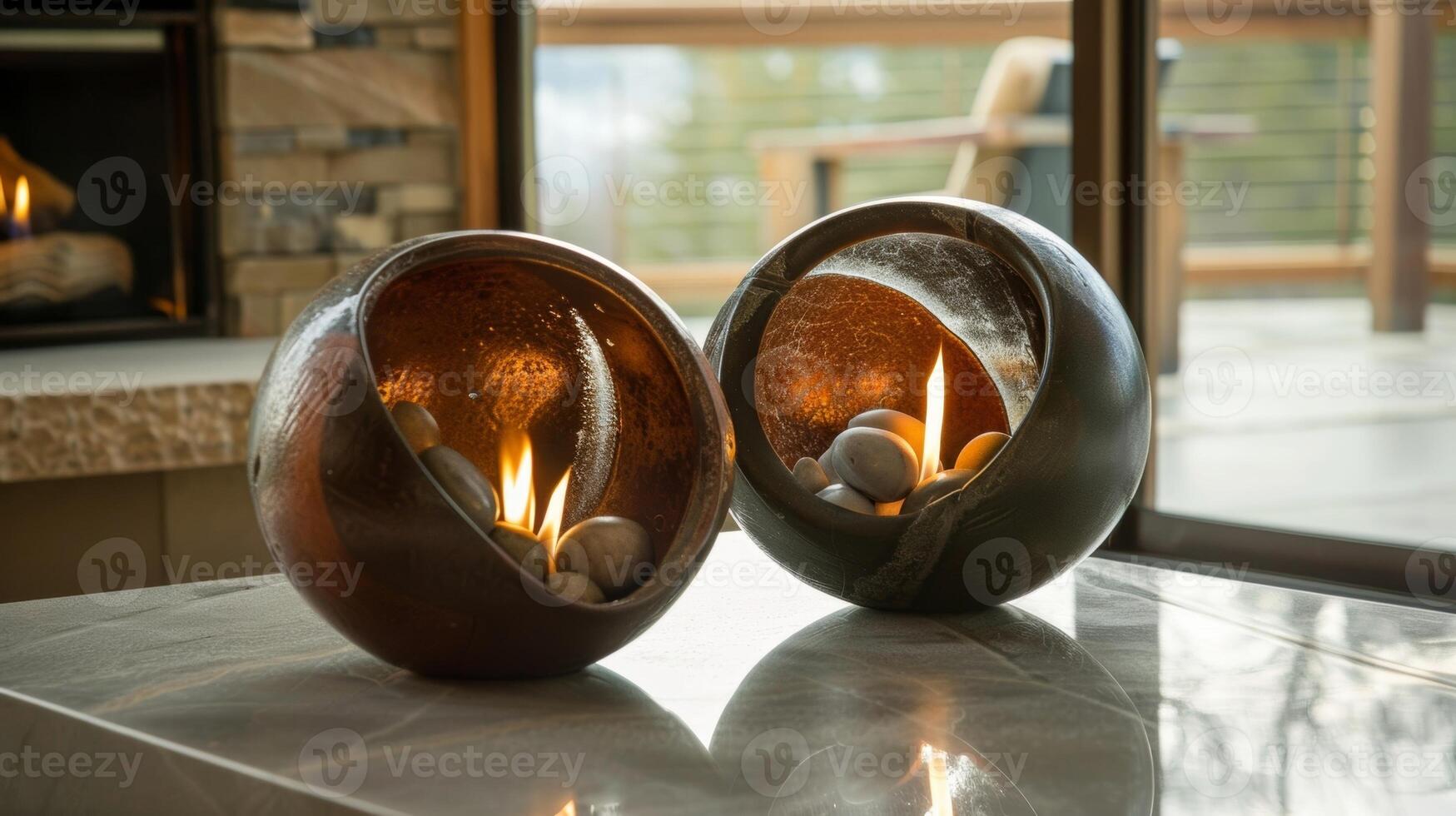 On a muted color palette the fire orb brings a pop of modernity and texture its simplicity lending itself beautifully to any decor. 2d flat cartoon photo