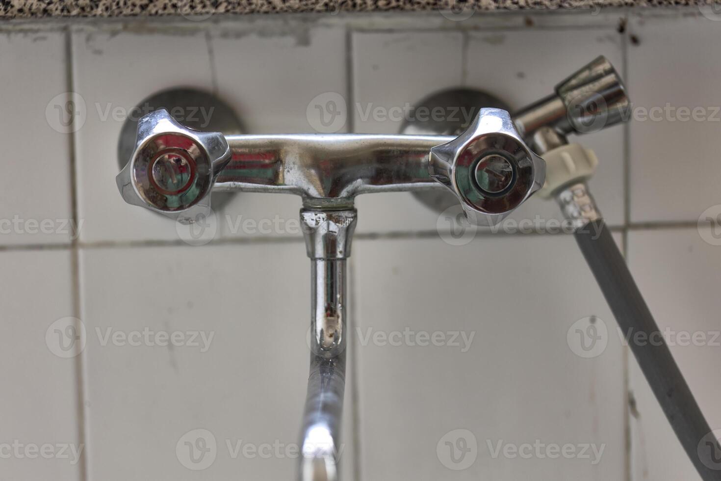 Old Chrome Faucet Detail photo