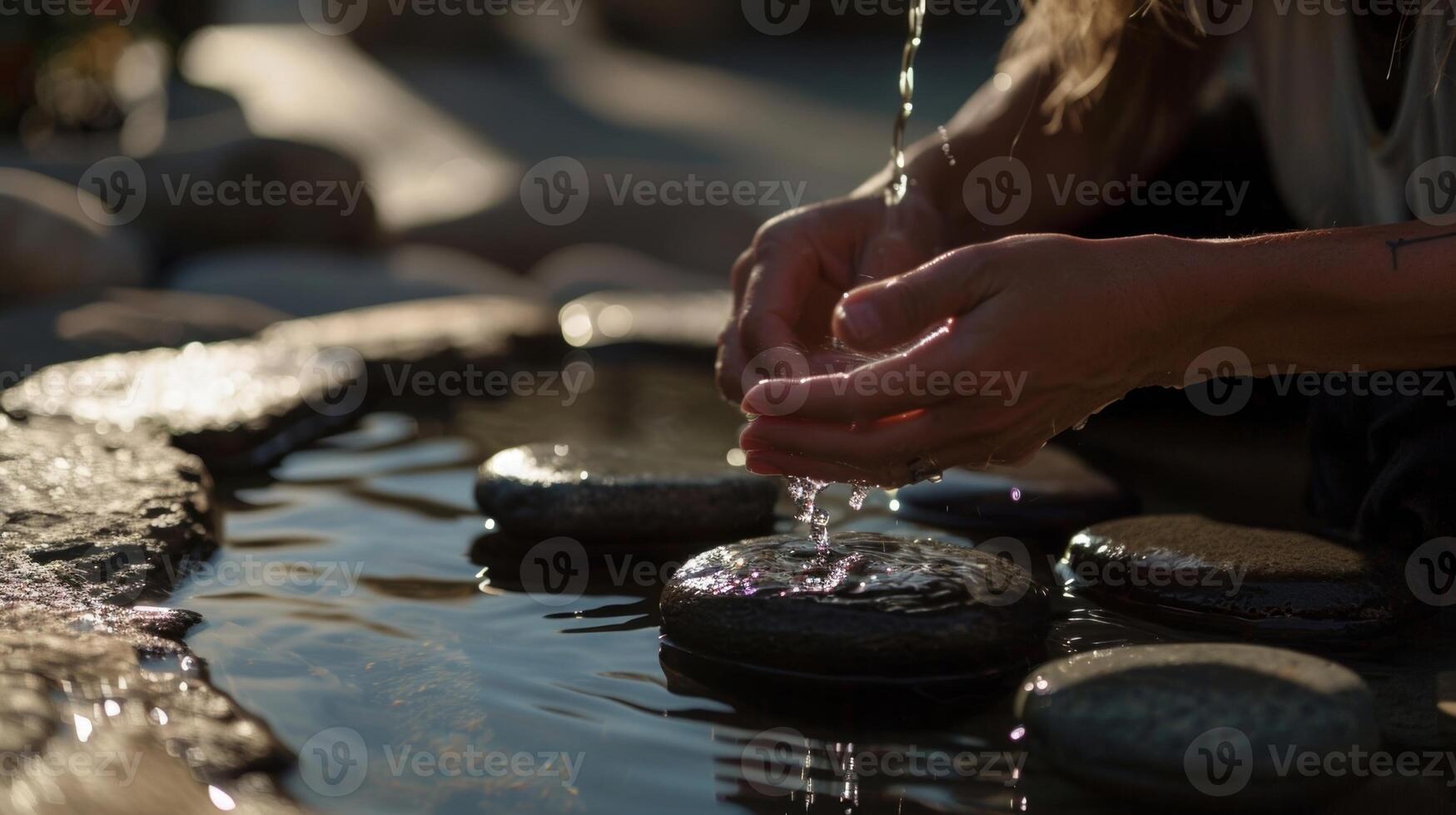 As they pour water over the hot stones the couple takes turns sharing their feelings and emotions in a safe and nurturing space. photo