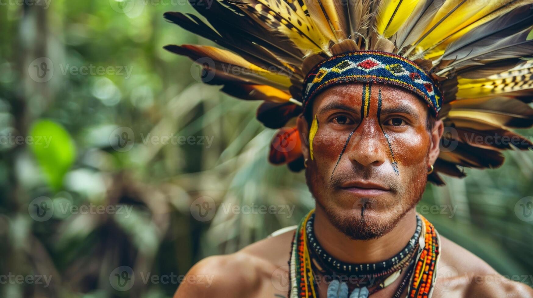 A series of photos showcasing men with culturally significant body art challenging Western standards of beauty and highlighting the beauty of traditional cultures