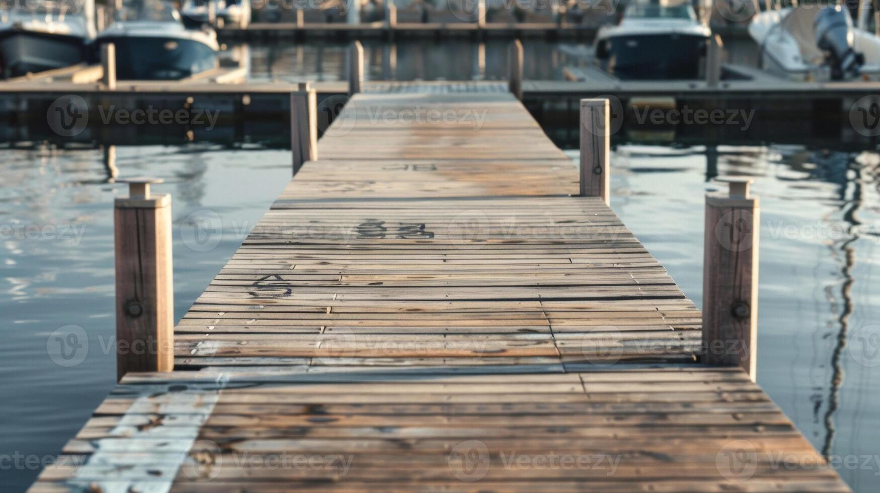 Blank mockup of Marina Dock Numbering with customizable shapes and sizes photo