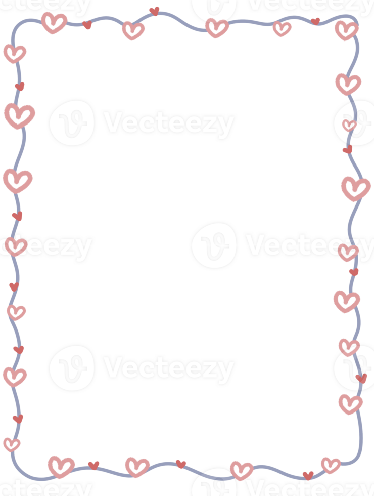 frame heart pastel png