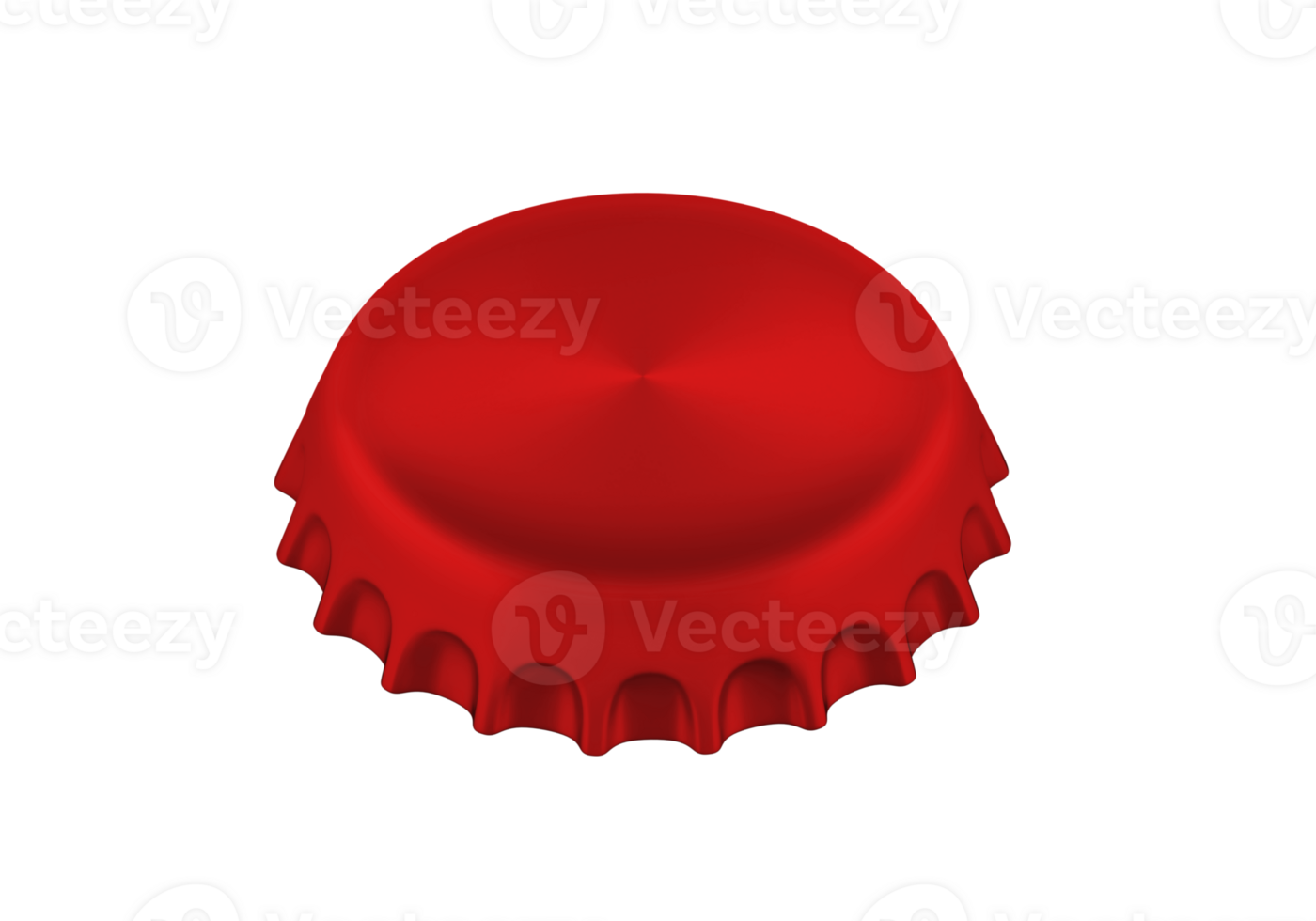 Red bottle cap, transparent background png