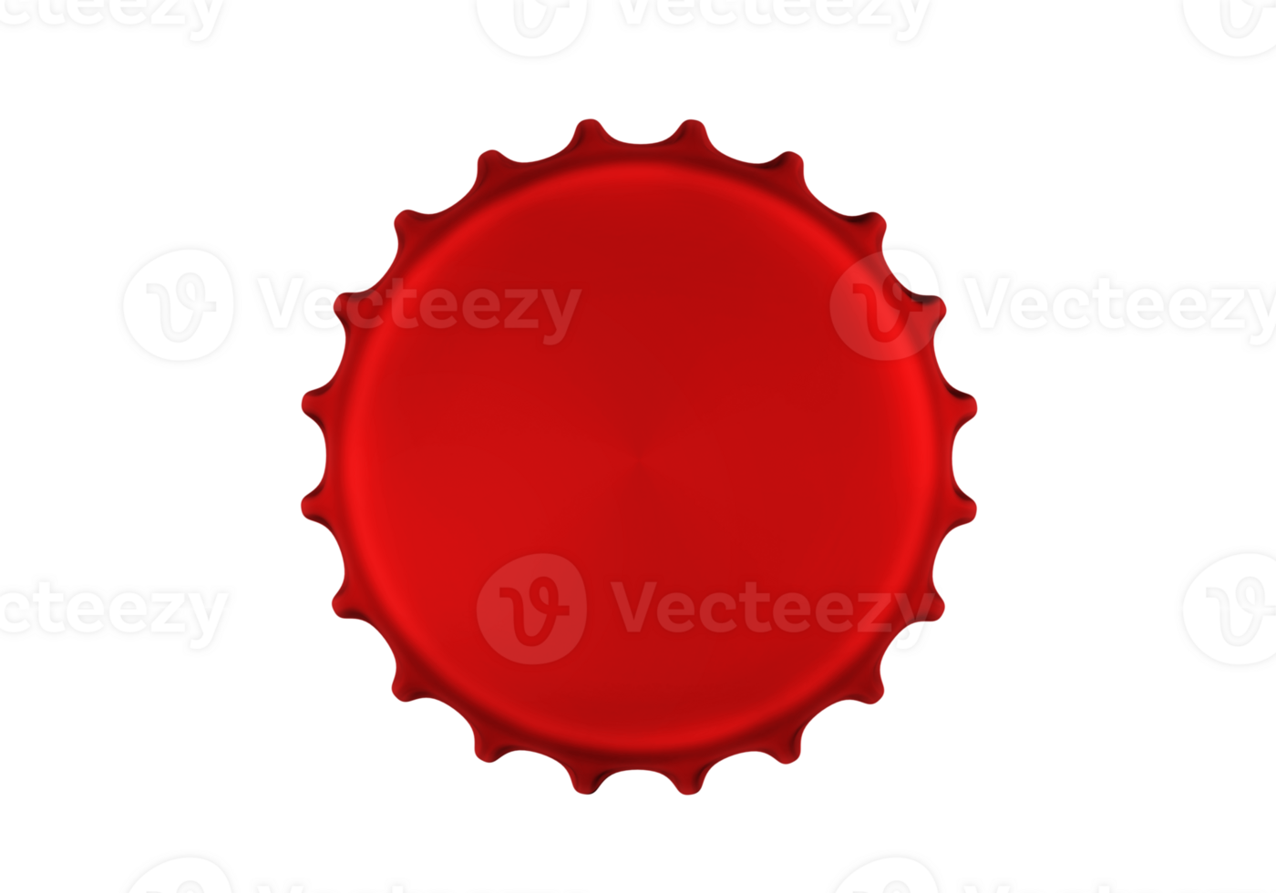 Red bottle cap, transparent background png