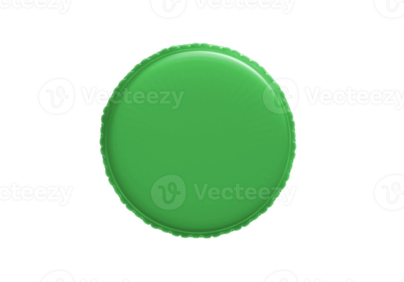 Green plastic bottle caps, transparent background 44648424 PNG